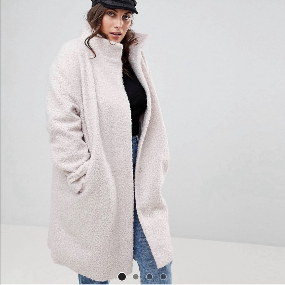 Asos Curve Funnel Neck Coat